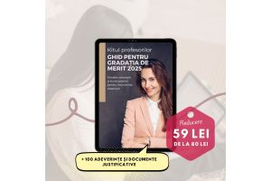 Kit-ul pentru cadre didactice „Ghid pentru gradația de merit 2025”