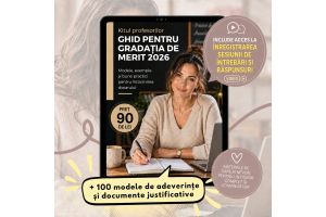 Kit-ul pentru cadre didactice „Ghid pentru gradația de merit 2026”